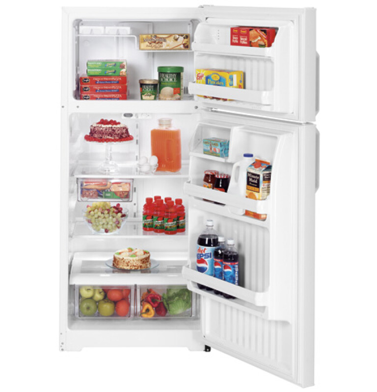 Top-Freezer Refrigerator HTS16HBRWW, product image 2 of 2