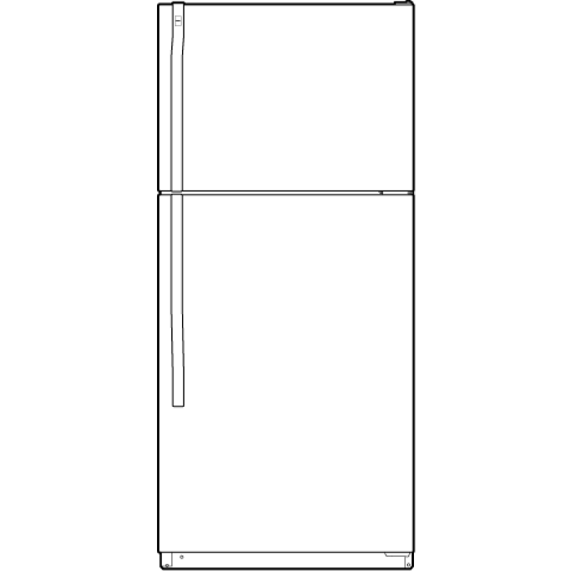 16.6 Cu. Ft. Top-Freezer Refrigerator HTS17CBDCC