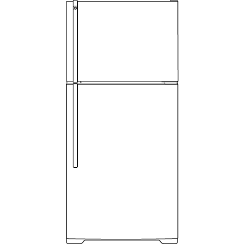 18.1 Cu. Ft. Top-Freezer Refrigerator HTS18BBEWW, product image 6 of 7