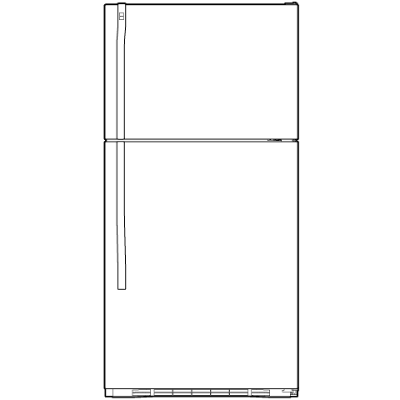 17.9 Cu. Ft. Top-Freezer Refrigerator HTS18GBRCC