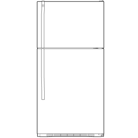 17.9 Cu. Ft. Top-Freezer Refrigerator HTS18ICPCC