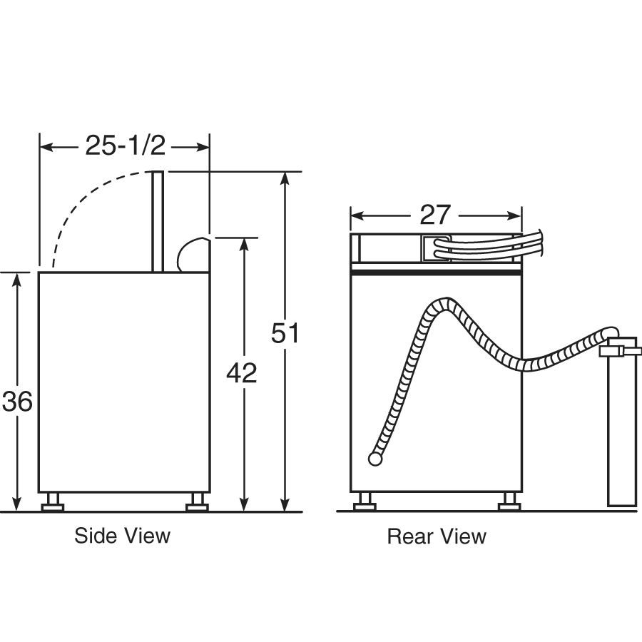 3.5 DOE cu. ft. capacity Extra Action ribbed basket washer view 7
