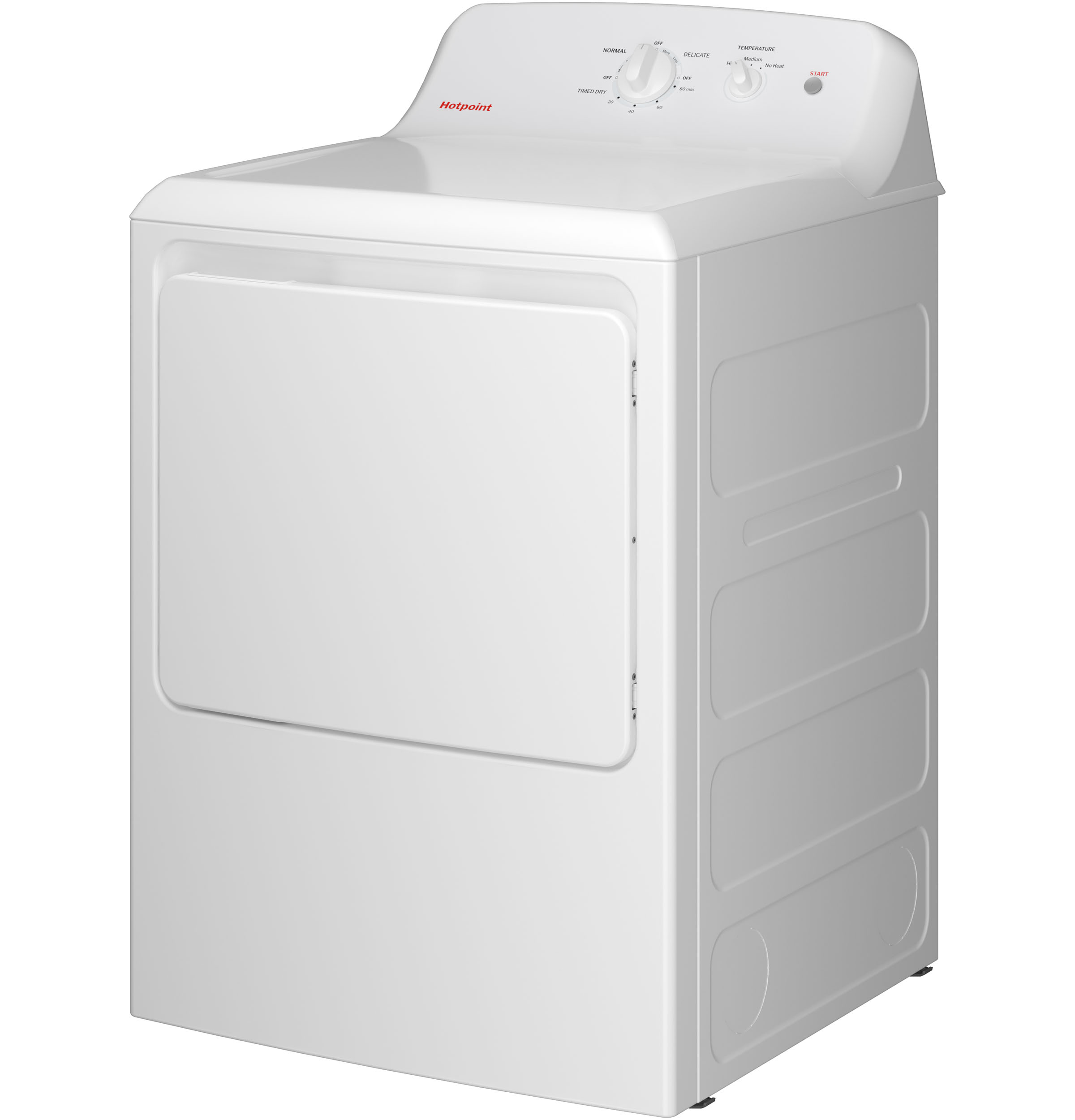 Hotpoint® 6.2 cu. ft. Capacity Electric Dryer with Up To 120 ft. Venting and Shallow Depth view 2