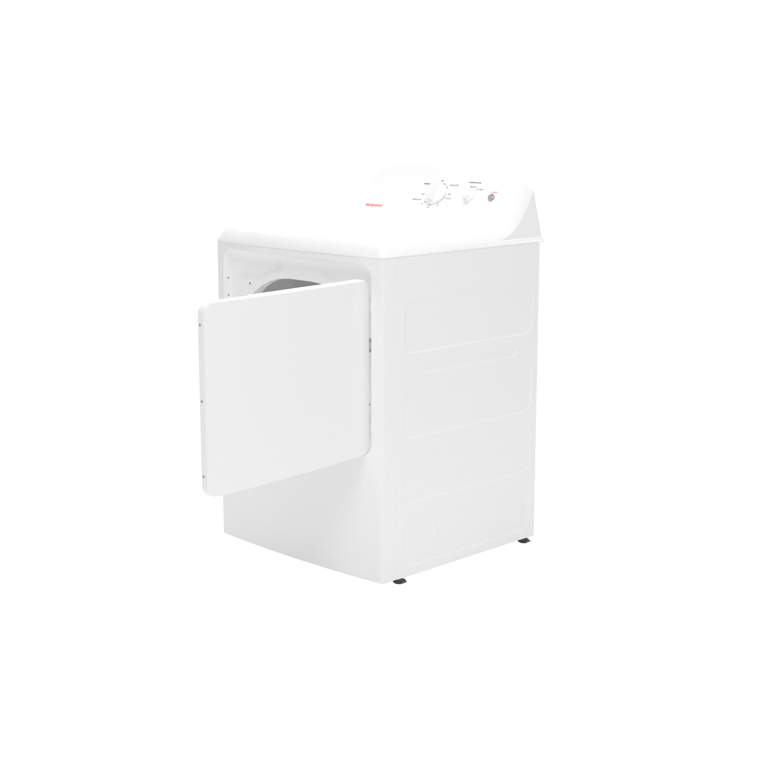 Hotpoint® 6.2 cu. ft. Capacity Electric Dryer with Up To 120 ft. Venting and Shallow Depth view 14