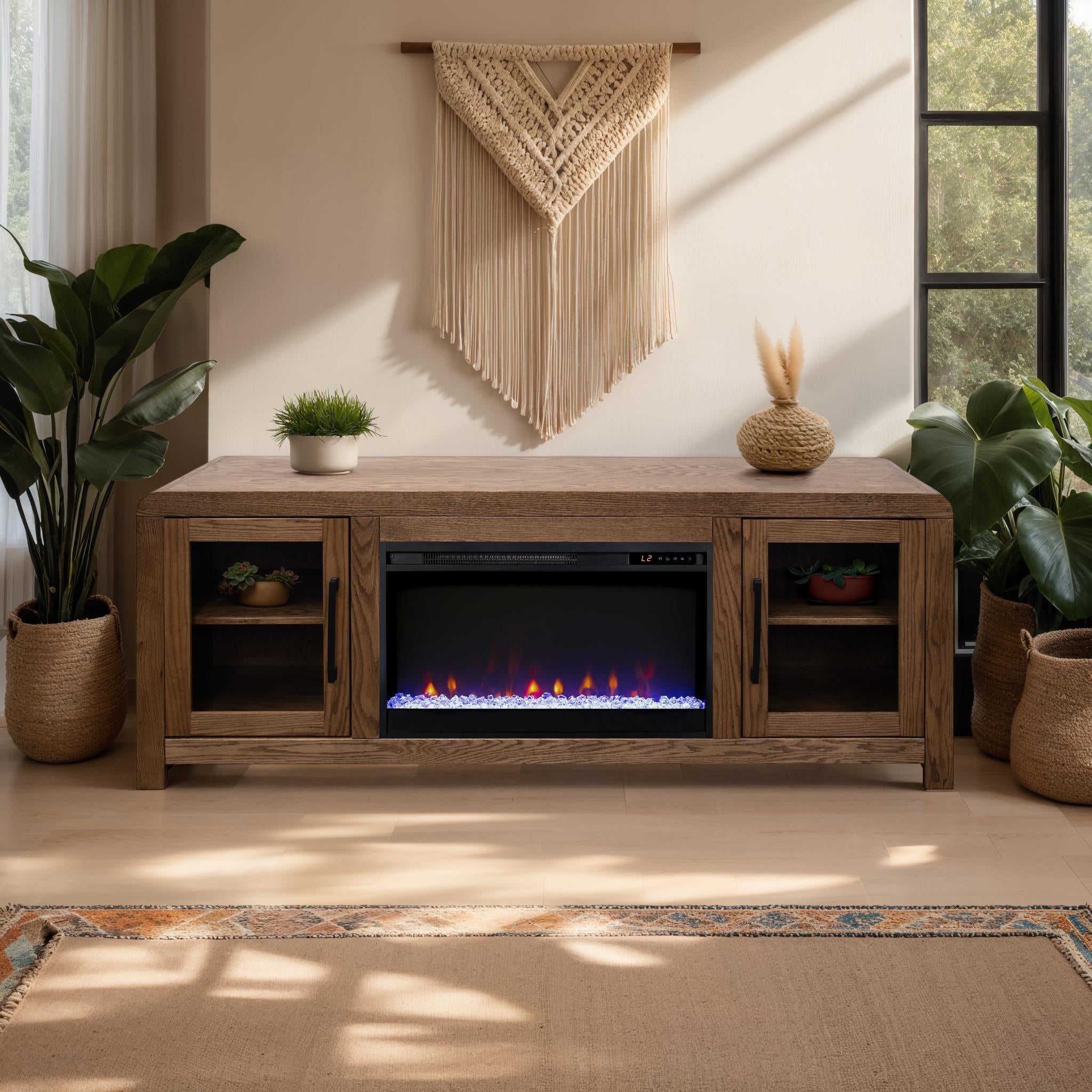 Haven 65" Fireplace Console HV5225OBR