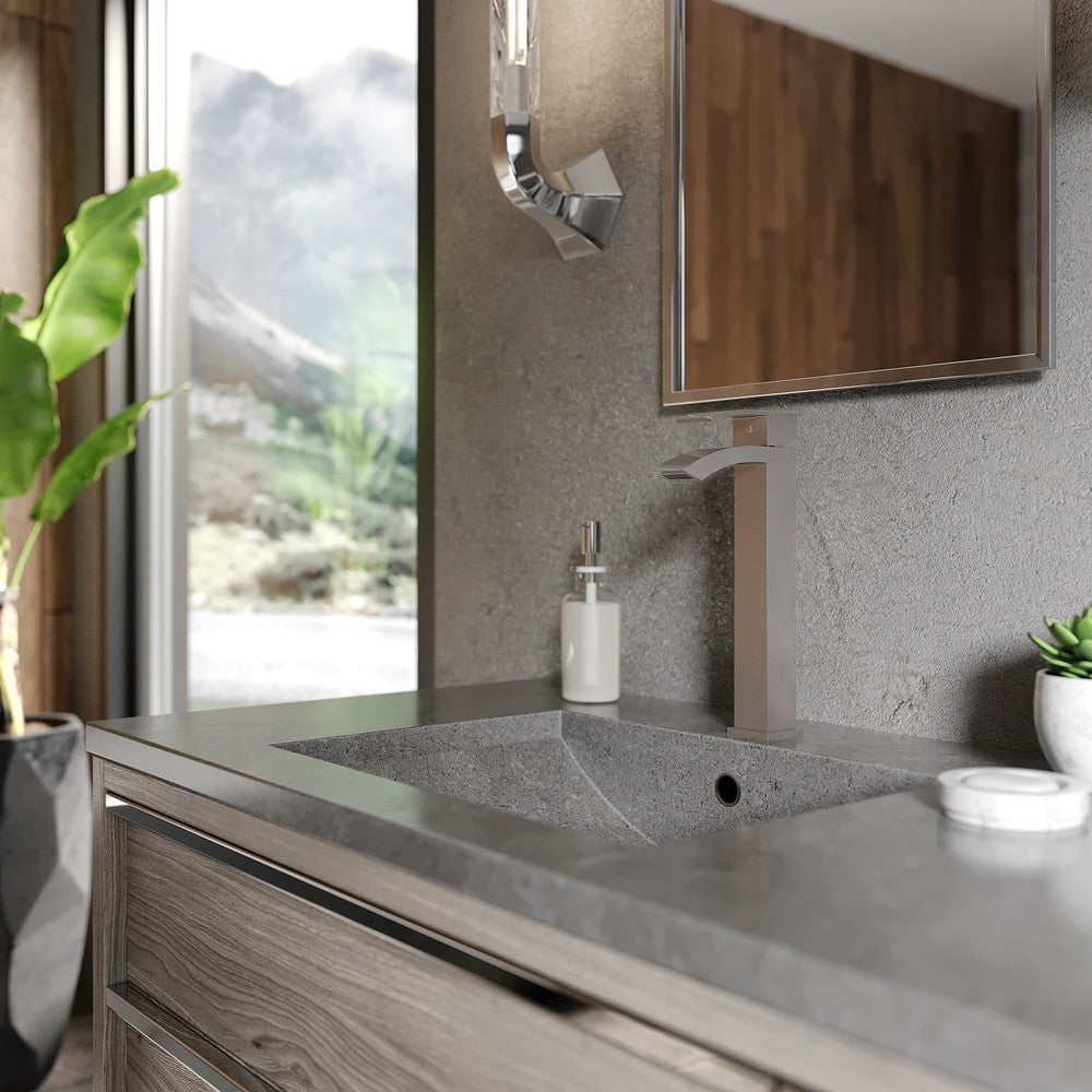 Heavenly Single Handle Vessel Sink Bath Faucet In Brushed Nickel HVNBFBN