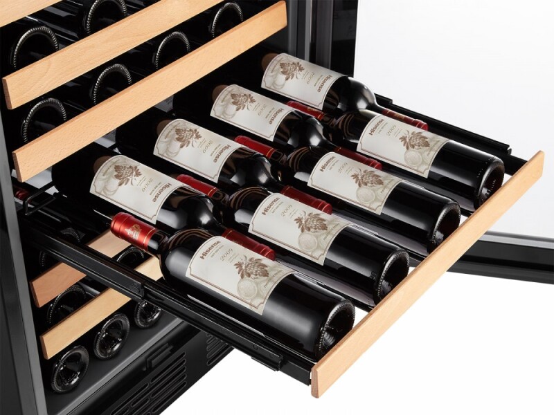 54-bottle Freestanding or Built-in Wine Cooler HWS54029SS, product image 4 of 8