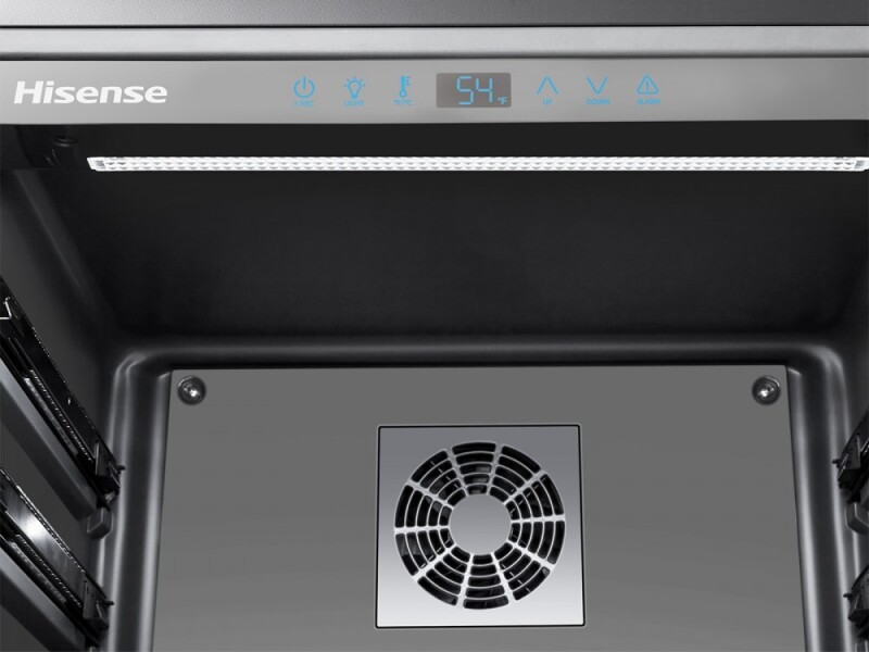 54-bottle Freestanding or Built-in Wine Cooler HWS54029SS, product image 7 of 8