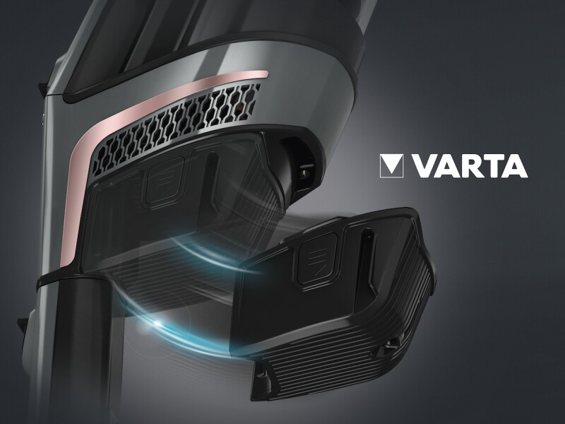 Lithium‑ion battery   increases the running time of the Triflex. HXLA