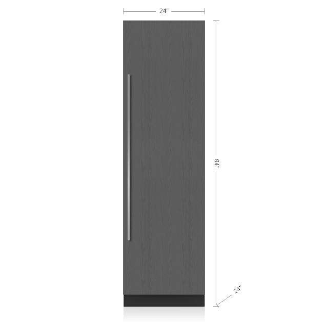 24" Designer Column Freezer with Ice Maker - Panel Ready IC24FI