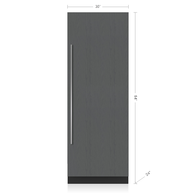30" Designer Column Freezer with Ice Maker - Panel Ready IC30FI
