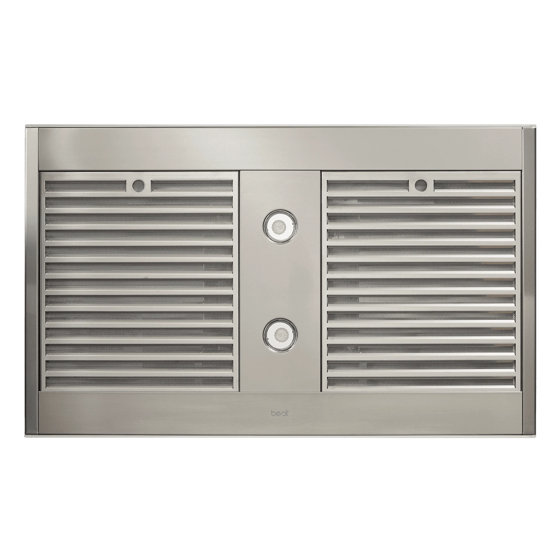 36-inch Island Range Hood, 650 Max Blower Cfm, Stainless Steel, Brushed Grey Glass (icb3 Series) ICB3I36SBS