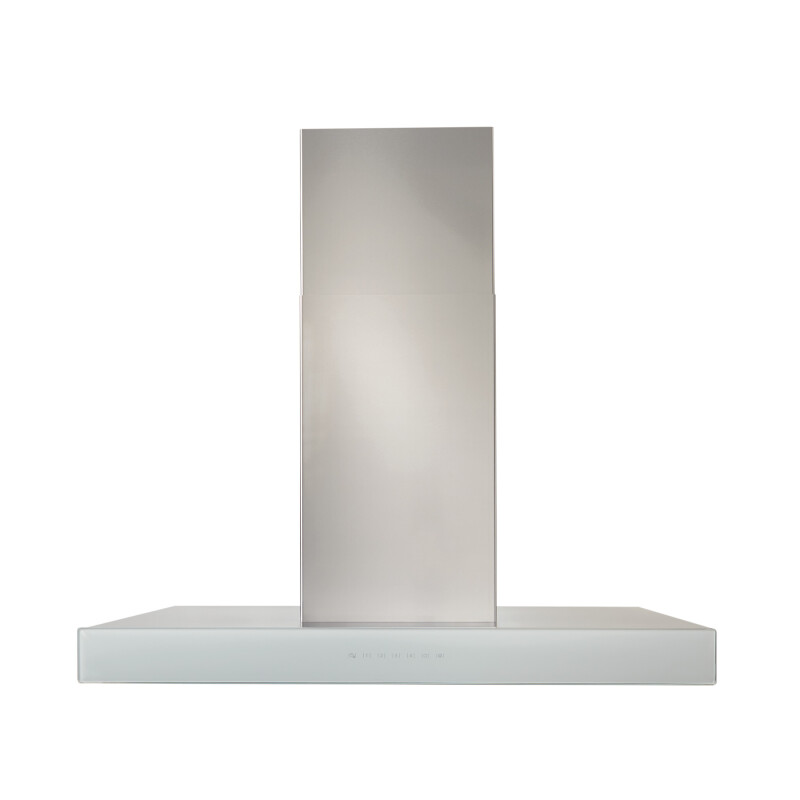 36-inch Island Range Hood 650 Max Blower CFM White Glass ICB3 Series ICB3I36SBW