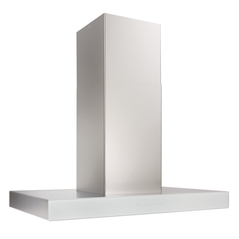 36-inch Island Range Hood 650 Max Blower CFM White Glass ICB3 Series ICB3I36SBW
