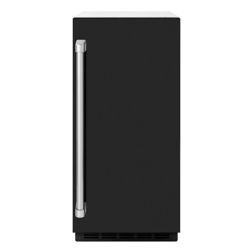 15 In. Touchstone Clear Cube Ice Maker With Drain Pump And Black Matte Door ICCDBLM15