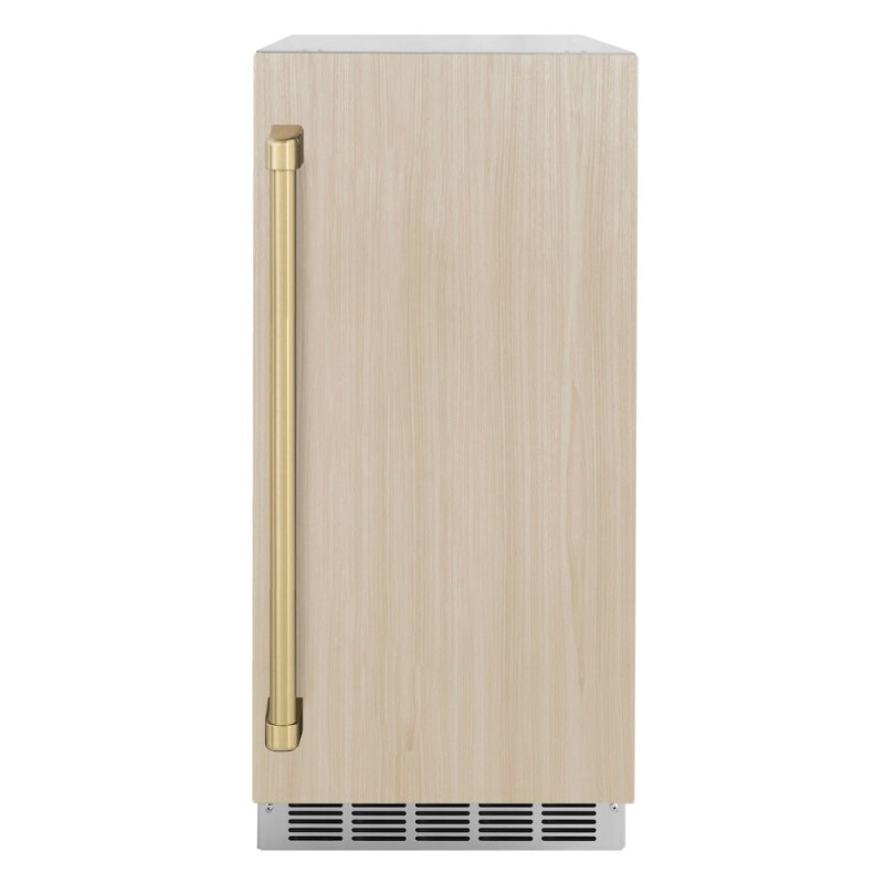 Autograph Edition 15 In. Touchstone Clear Cube Ice Maker With Drain Pump And Panel Ready Door With Champagne Bronze Handle ICCDPZ15CB