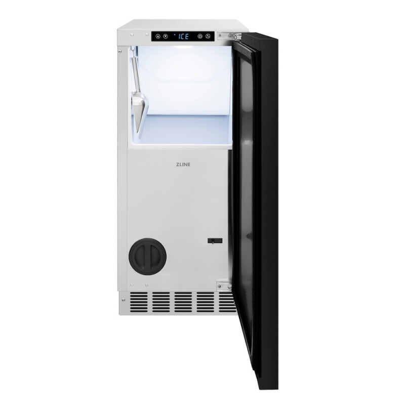 Autograph Edition 15 In. Touchstone Clear Cube Ice Maker With Drain Pump And Panel Ready Door With Polished Gold Handle ICCDPZ15G