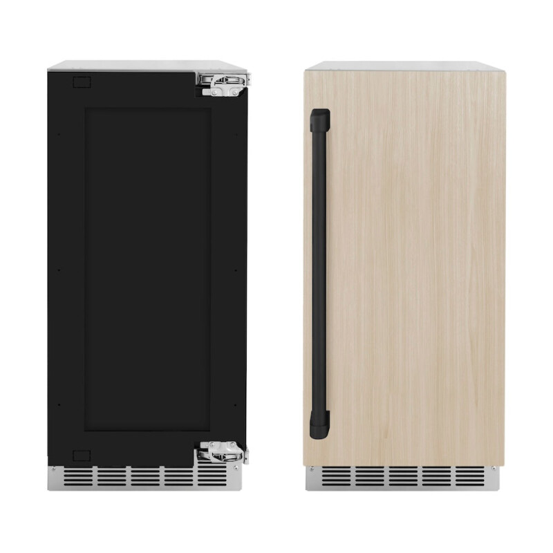 Autograph Edition 15 In. Touchstone Clear Cube Ice Maker With Drain Pump And Panel Ready Door With Matte Black Handle ICCDPZ15MB