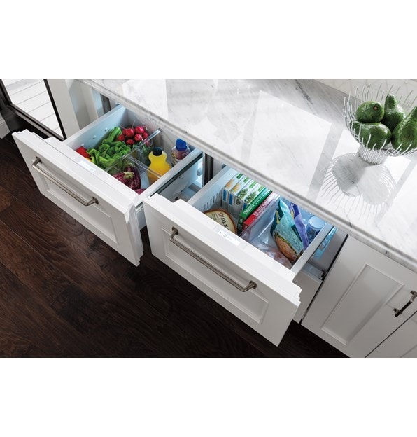 24" Designer Freezer Drawers with Ice Maker - Panel Ready ID24FI