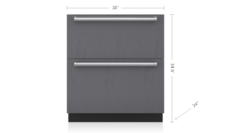 30" Designer Refrigerator/Freezer Drawers ID30C