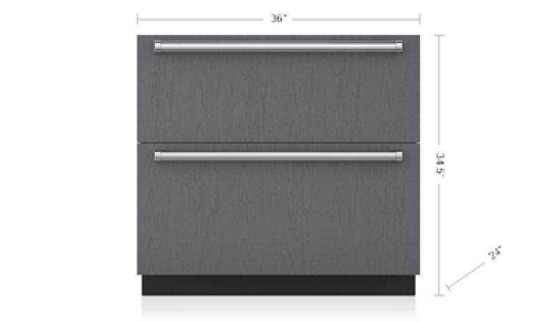 36" Designer Refrigerator Drawers ID36R