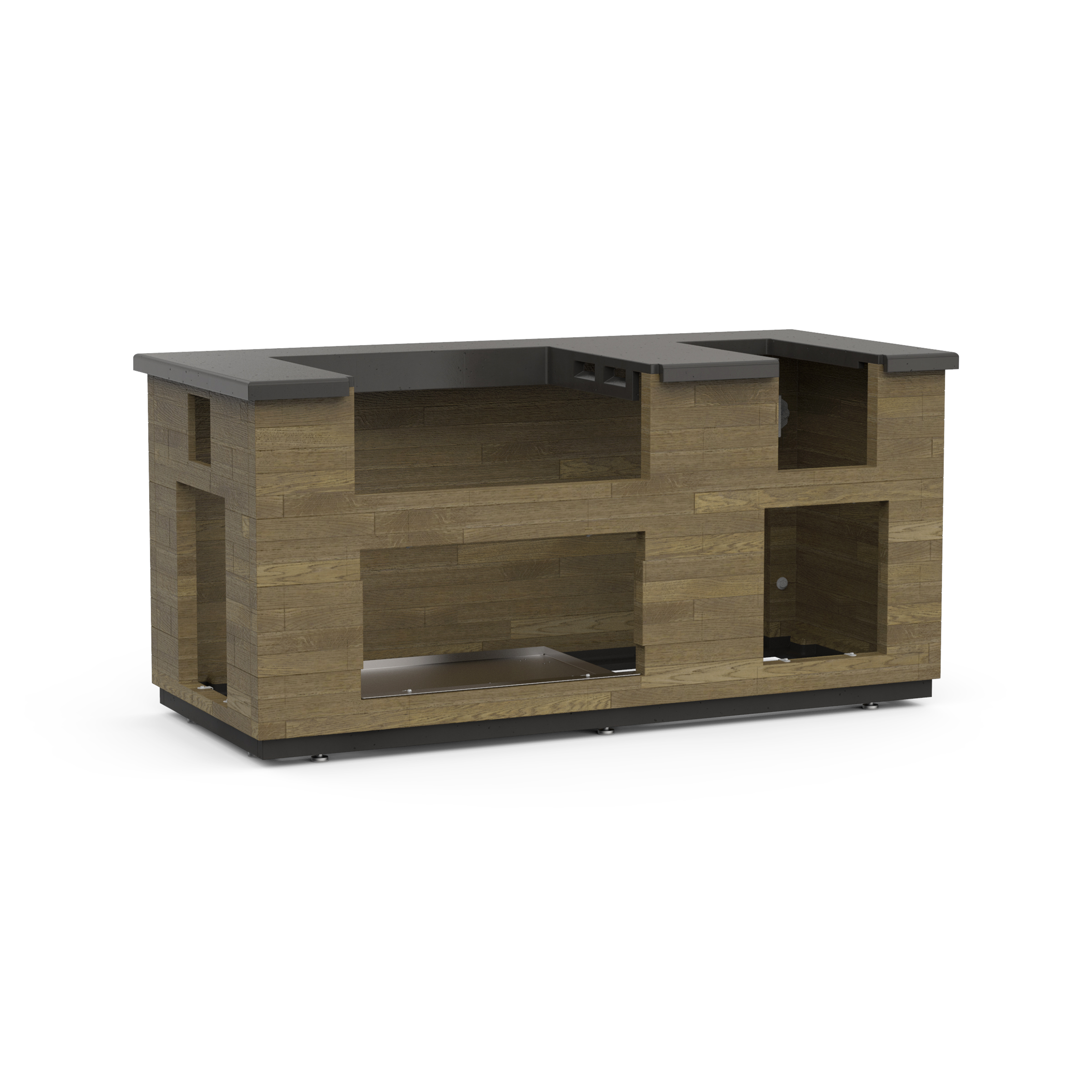 Reclaimed Wood Island 77″ ID660SPD77BA