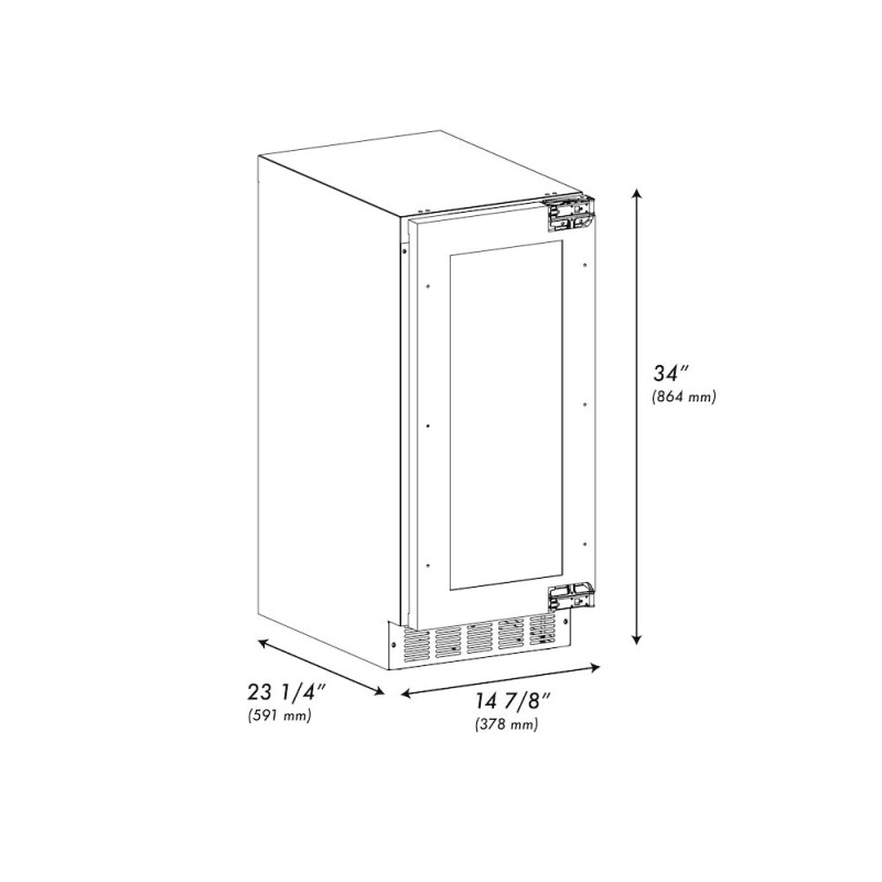 Autograph Edition 15 In. Touchstone Gourmet Ice Maker With Drain Pump And Panel Ready Door With Champagne Bronze Handle IGMDPZ15CB