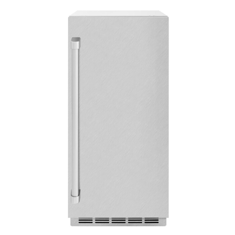 15 in. Touchstone Gourmet Ice Maker with Drain Pump and Satin Stainless Steel Door IGMDSN15