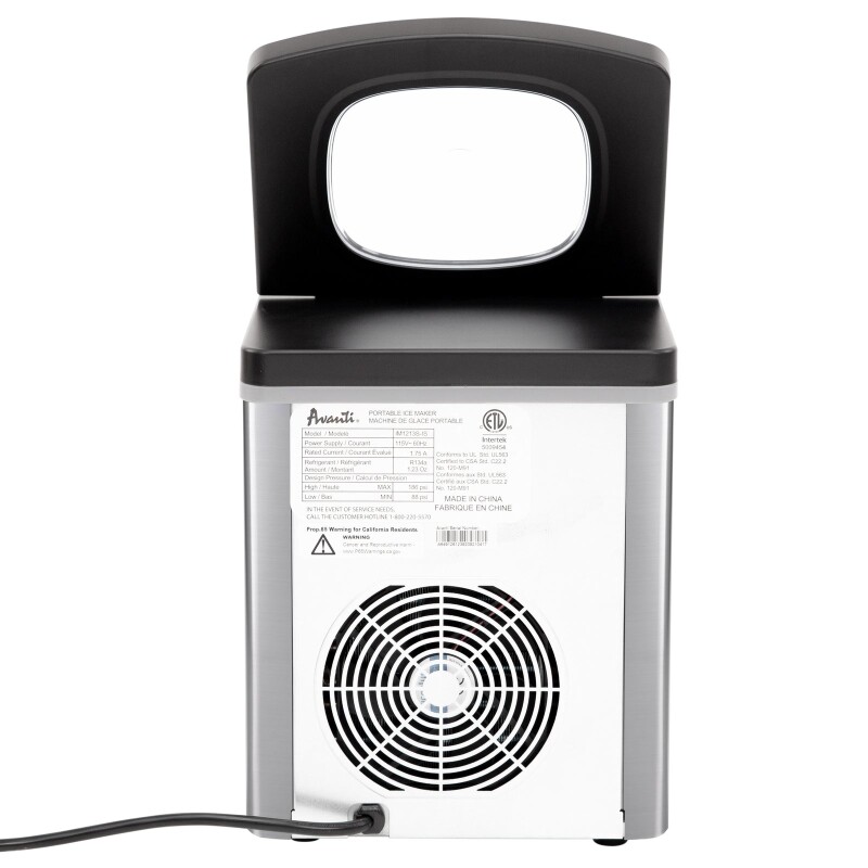 Avanti Portable Countertop Ice Maker IM1213SIS, product image 13 of 13