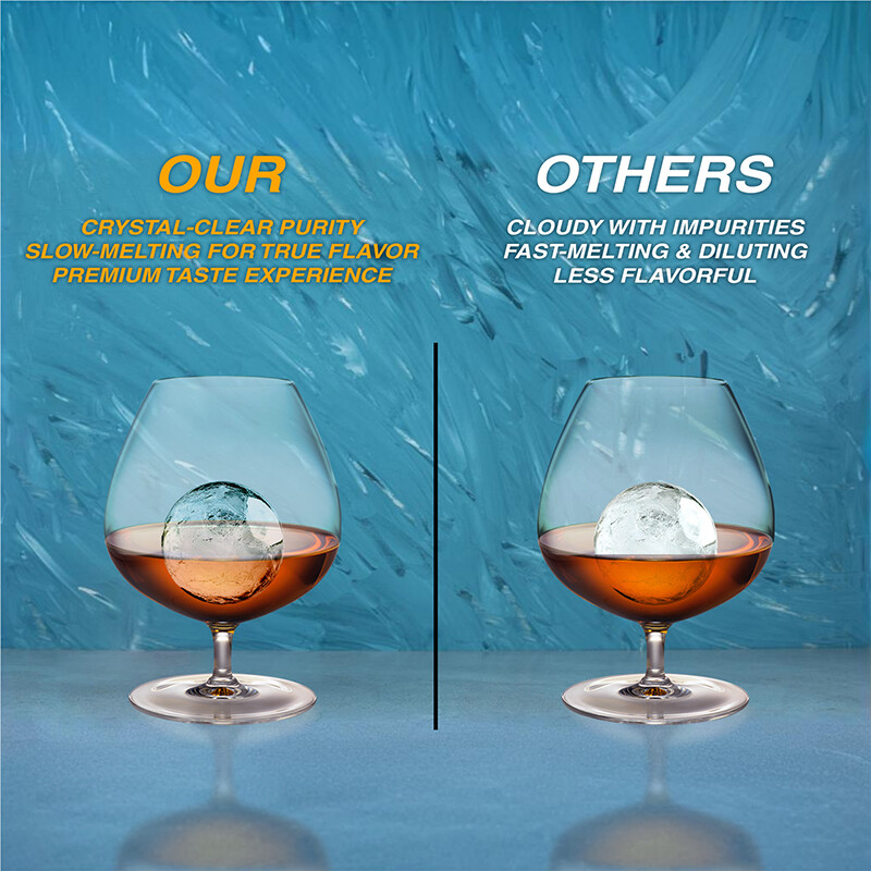 Equator-KB Ice SPHERE ICE MAKER Clear Slow melt 2inches 110V + Filtered Water Tank IMFDHD1Q501, product image 4 of 13