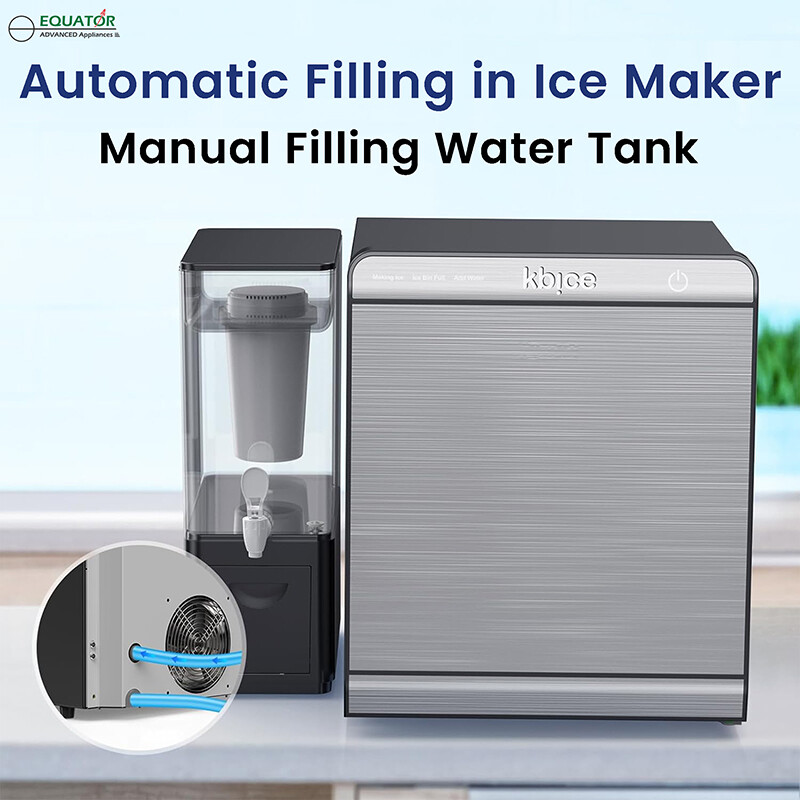 Equator-KB Ice SPHERE ICE MAKER Clear Slow melt 2inches 110V + Filtered Water Tank IMFDHD1Q501, product image 8 of 13