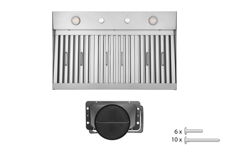 36" Insert Built-in Range Hood - Convertible - 17.87" Deep INR230SS36