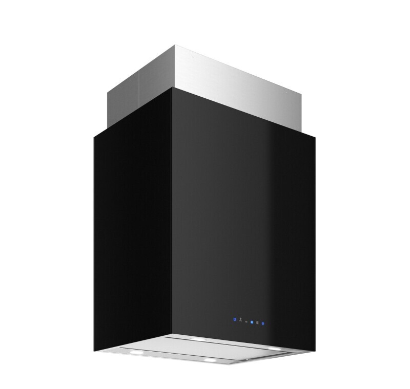 24″ Lombardy Black Island Range Hood IS24LOMBARDYBLK