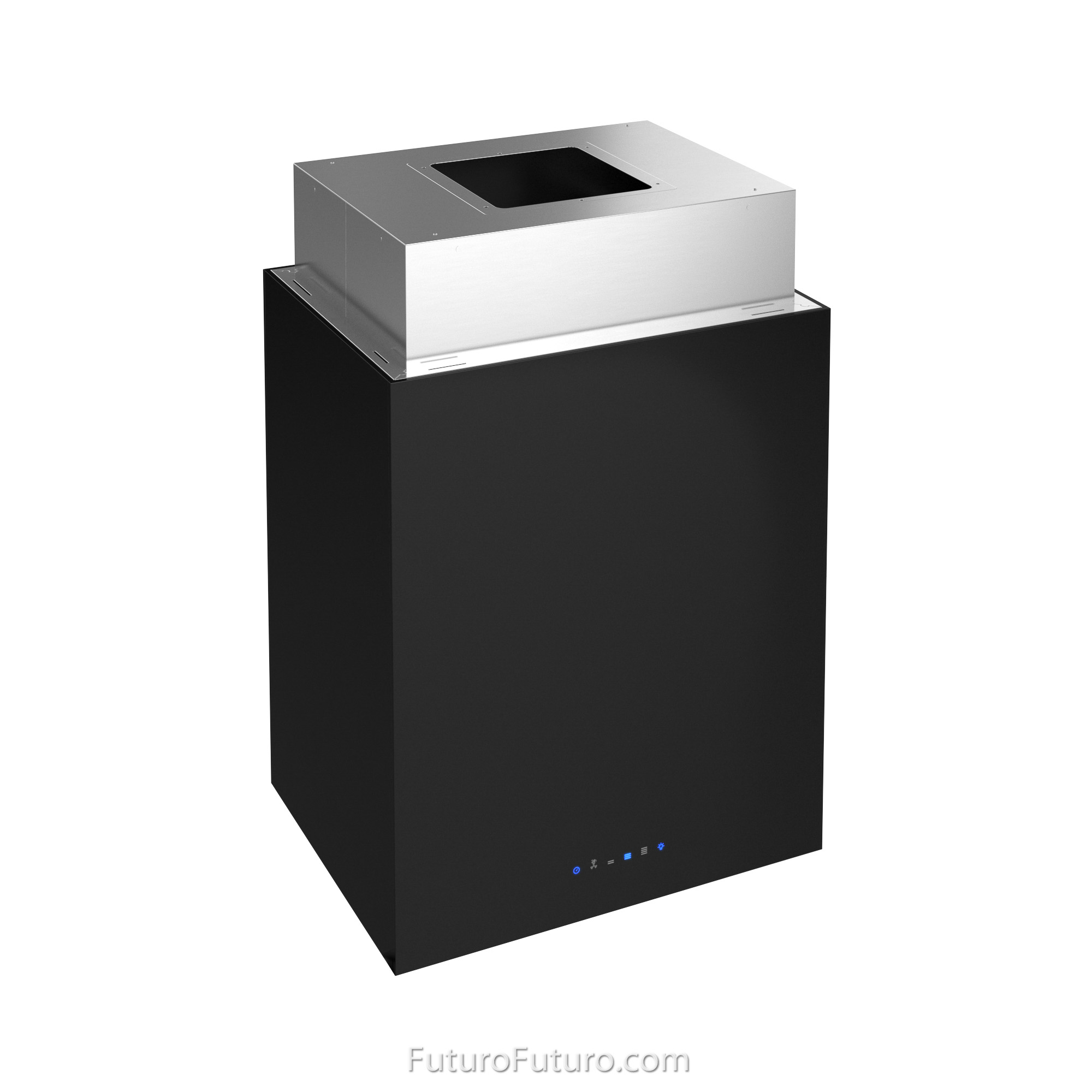 24″ Lombardy Black Island Range Hood IS24LOMBARDYBLK