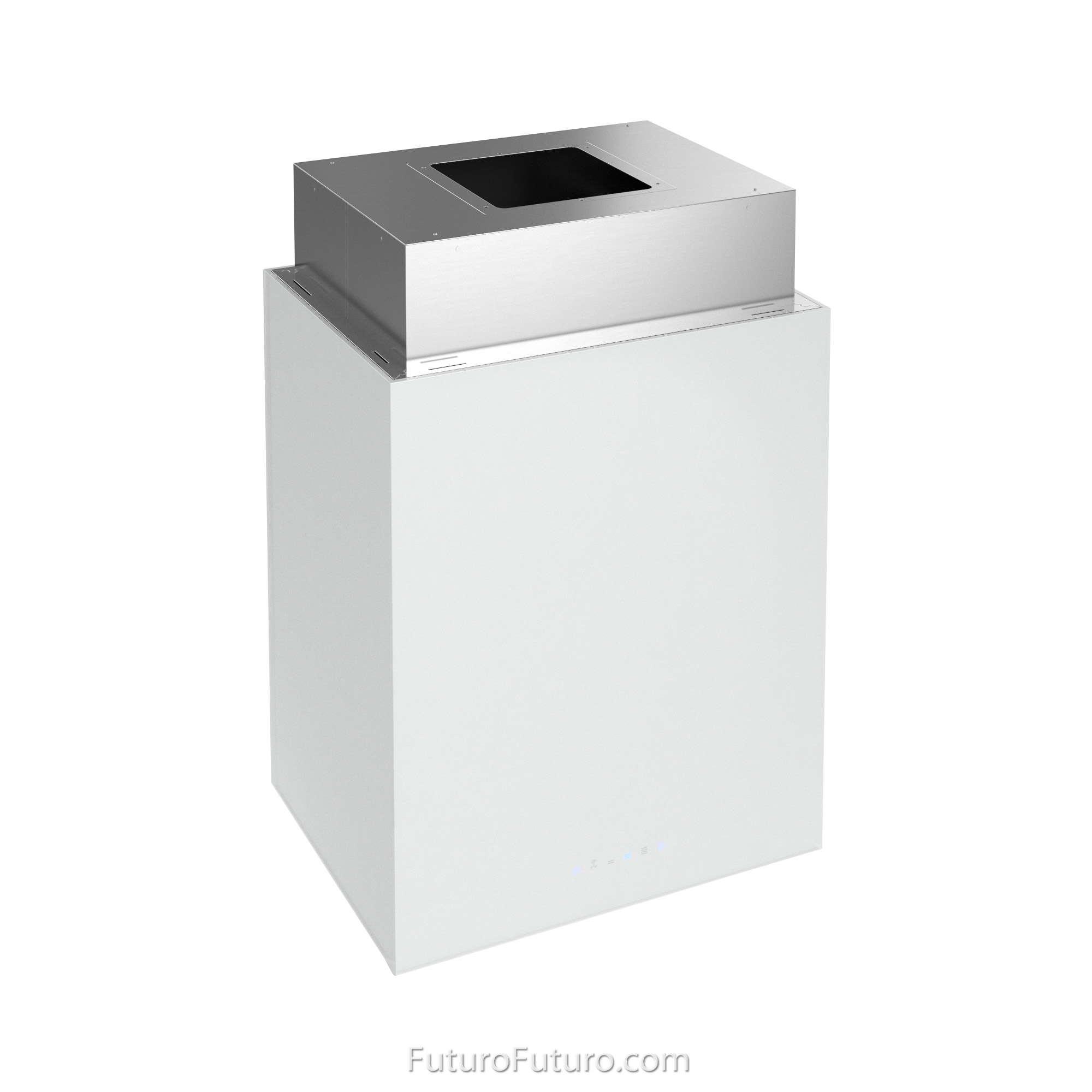 24″ Lombardy White Island Range Hood IS24LOMBARDYWHT