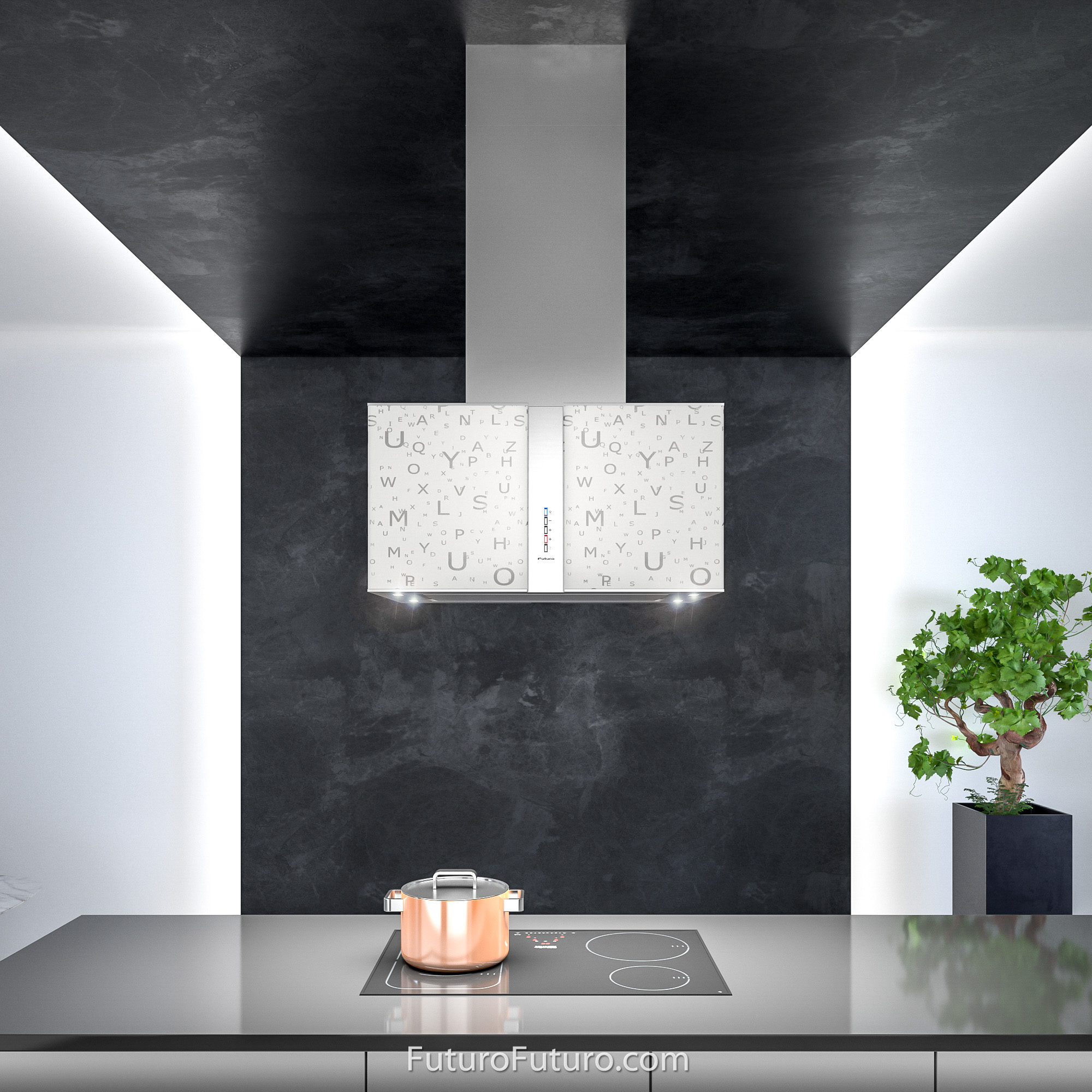 27″ Murano Alfa LED Island Range Hood IS27MURALFALED