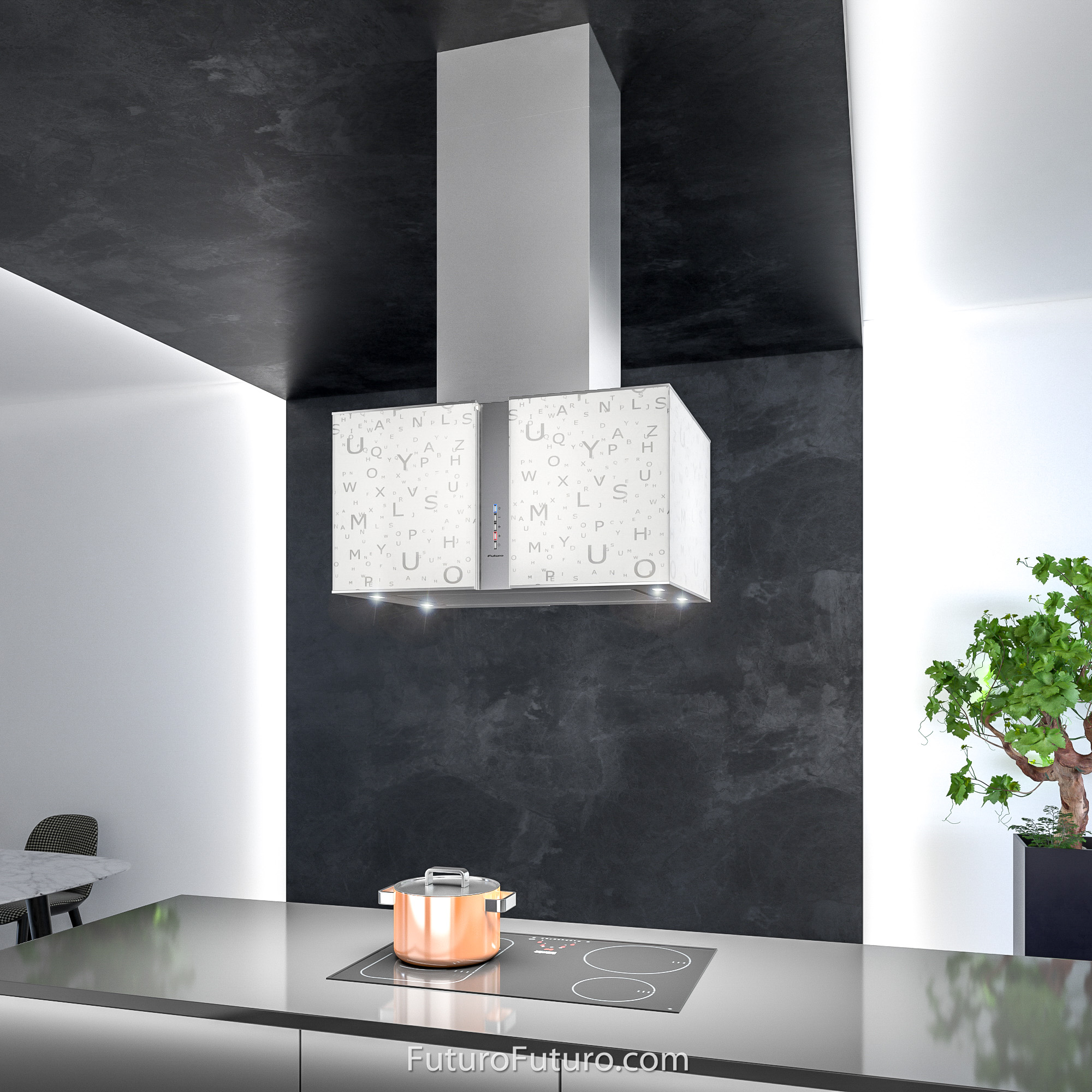 27″ Murano Alfa LED Island Range Hood IS27MURALFALED