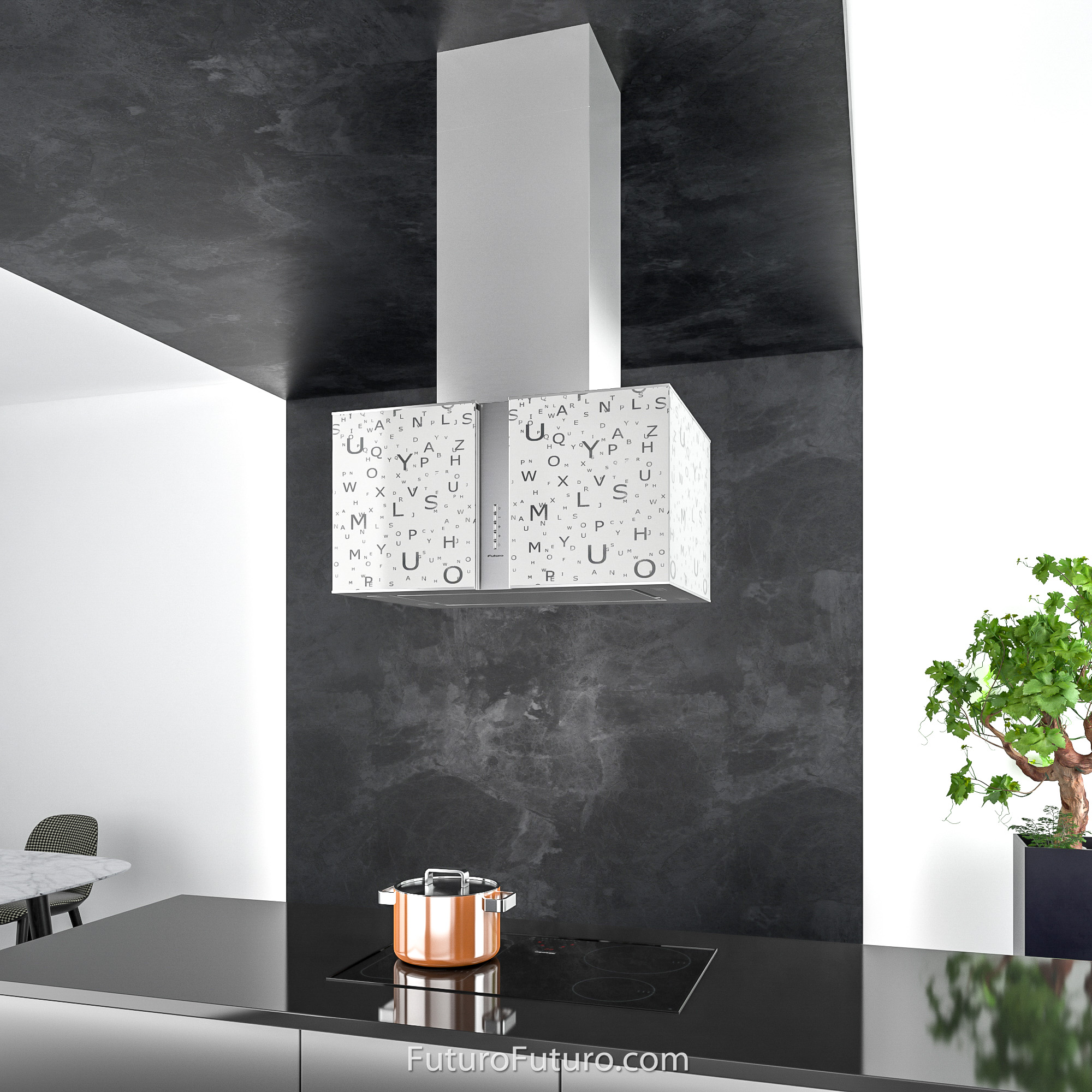 27″ Murano Alfa LED Island Range Hood IS27MURALFALED
