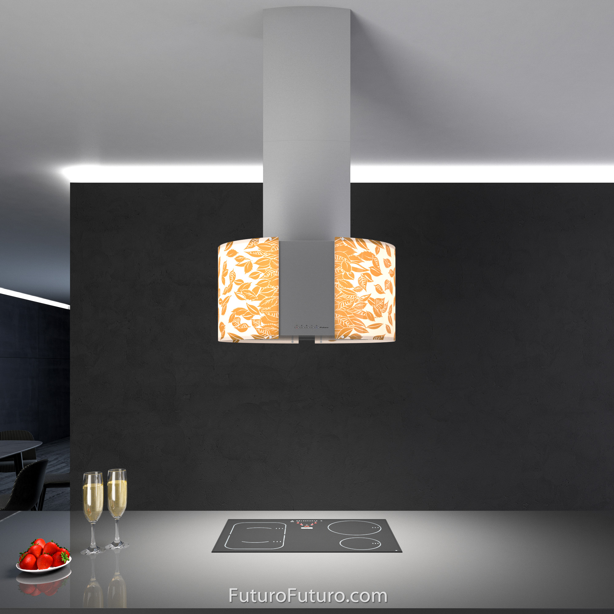 27″ Murano Autumn LED Island Range Hood IS27MURAUTUMNLED