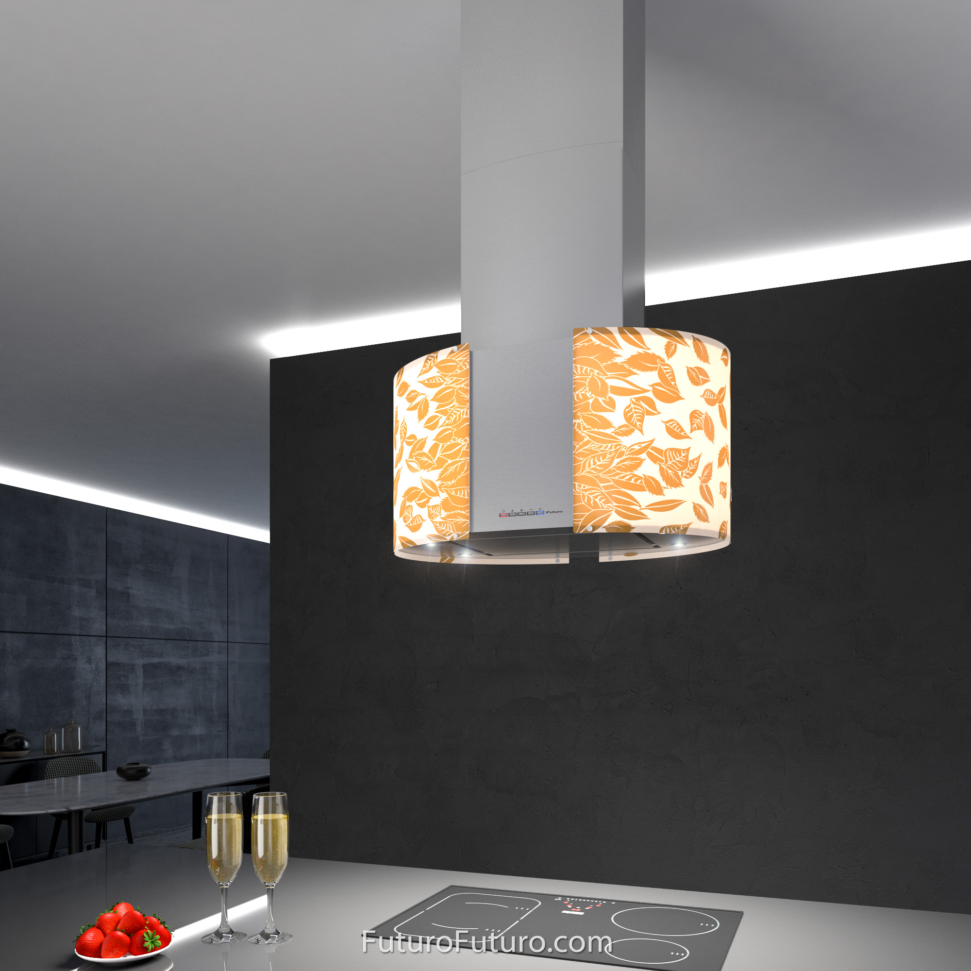27″ Murano Autumn LED Island Range Hood IS27MURAUTUMNLED