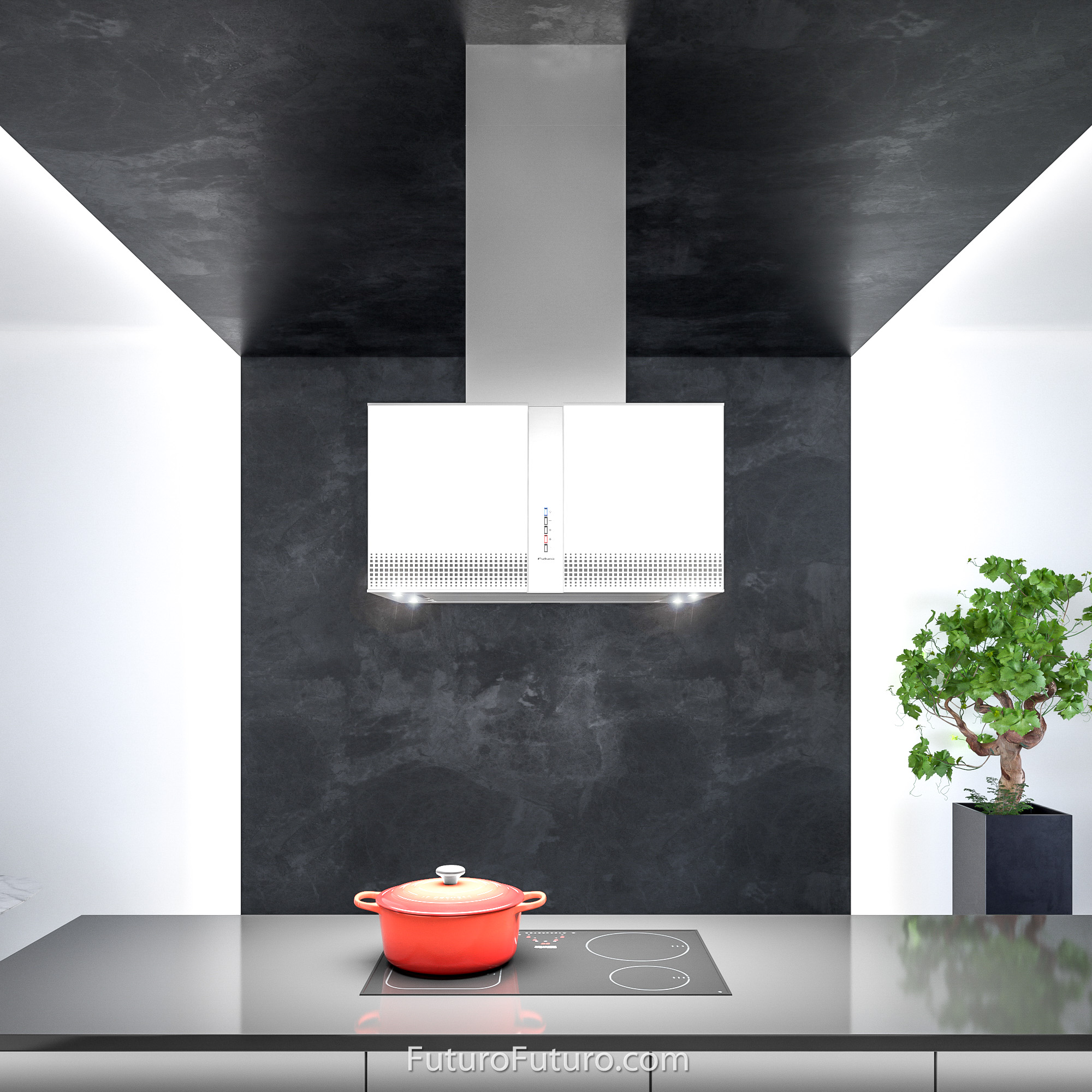 27″ Murano Fortuna LED Island Range Hood IS27MURFORTUNALED