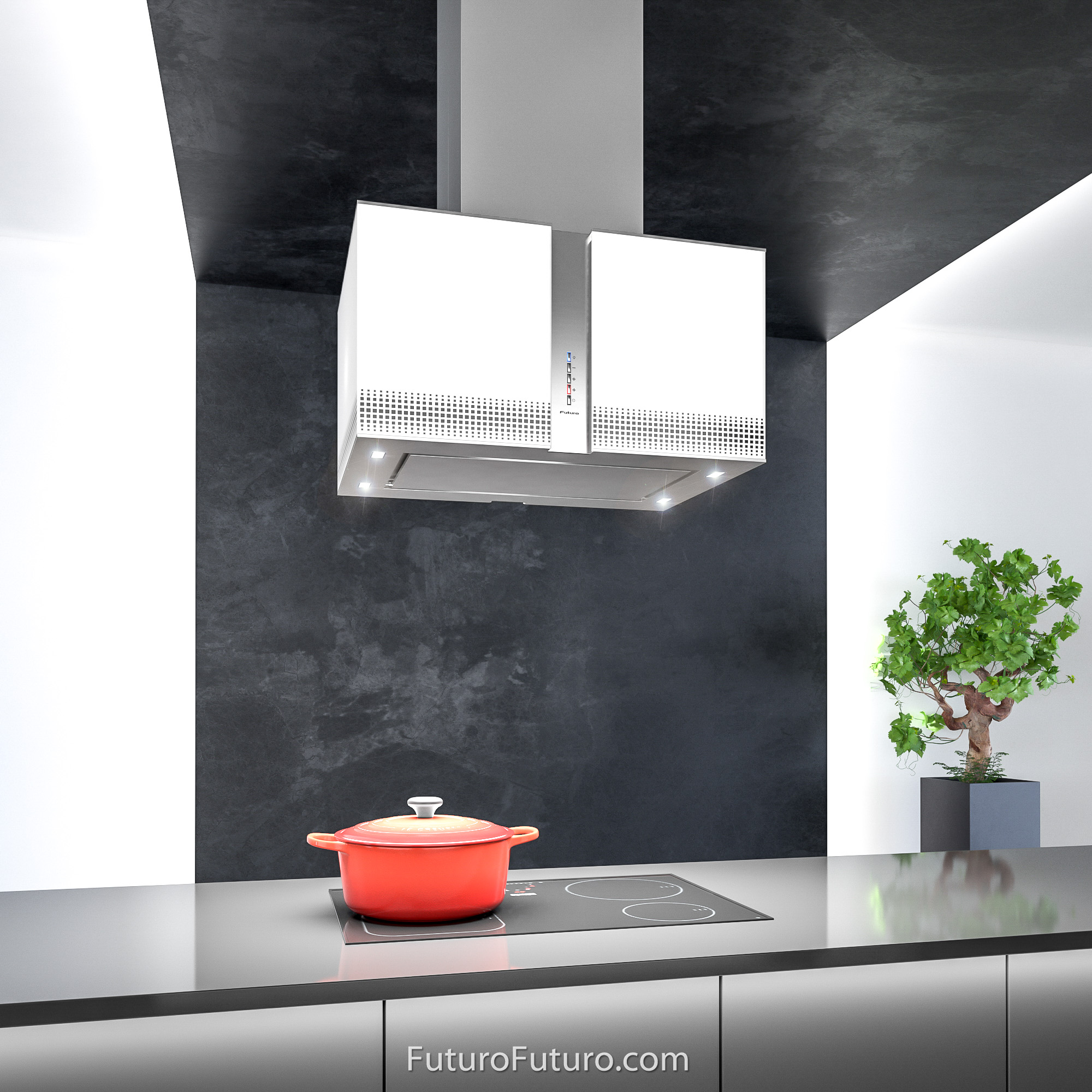 27″ Murano Fortuna LED Island Range Hood IS27MURFORTUNALED