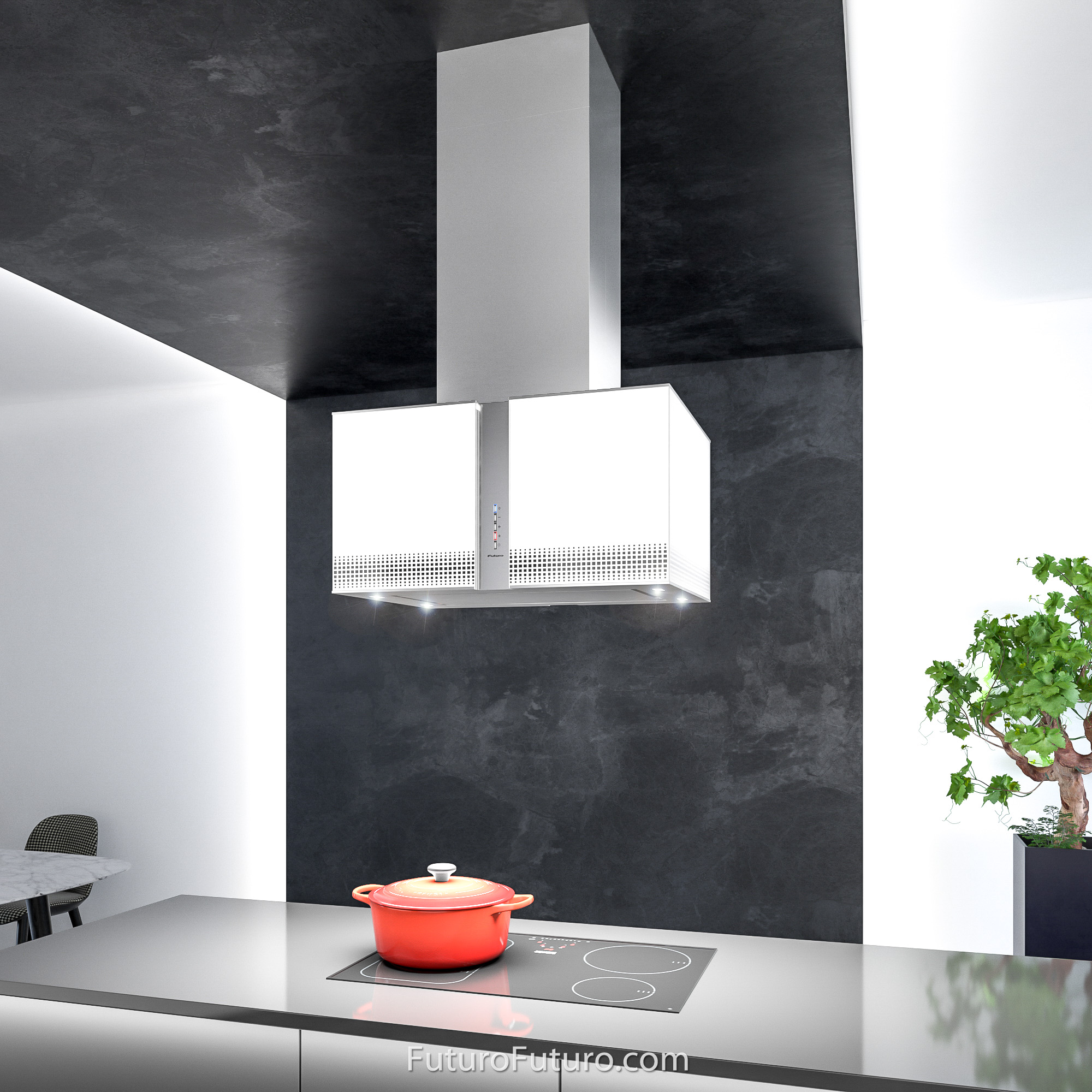 27″ Murano Fortuna LED Island Range Hood IS27MURFORTUNALED