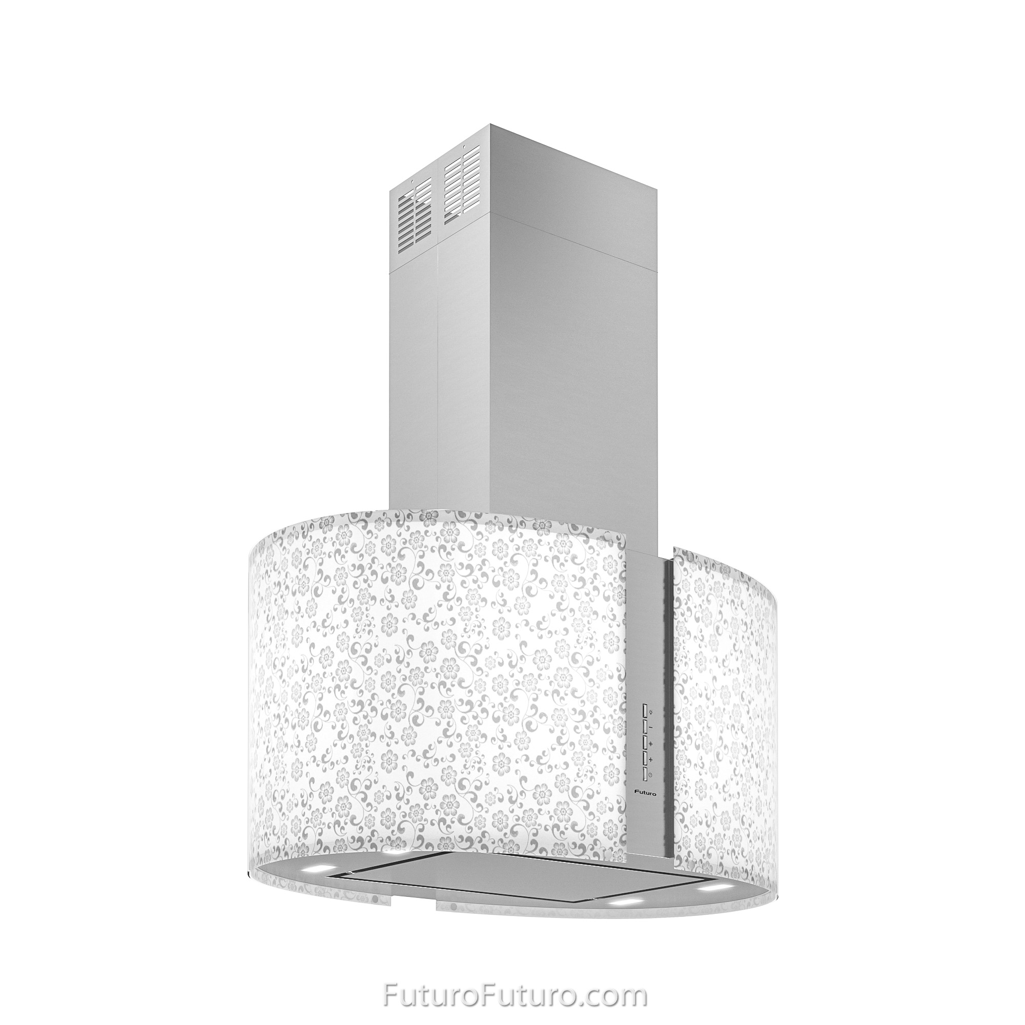27″ Murano Mayflower LED Island Range Hood IS27MURMAYFLOWERLED