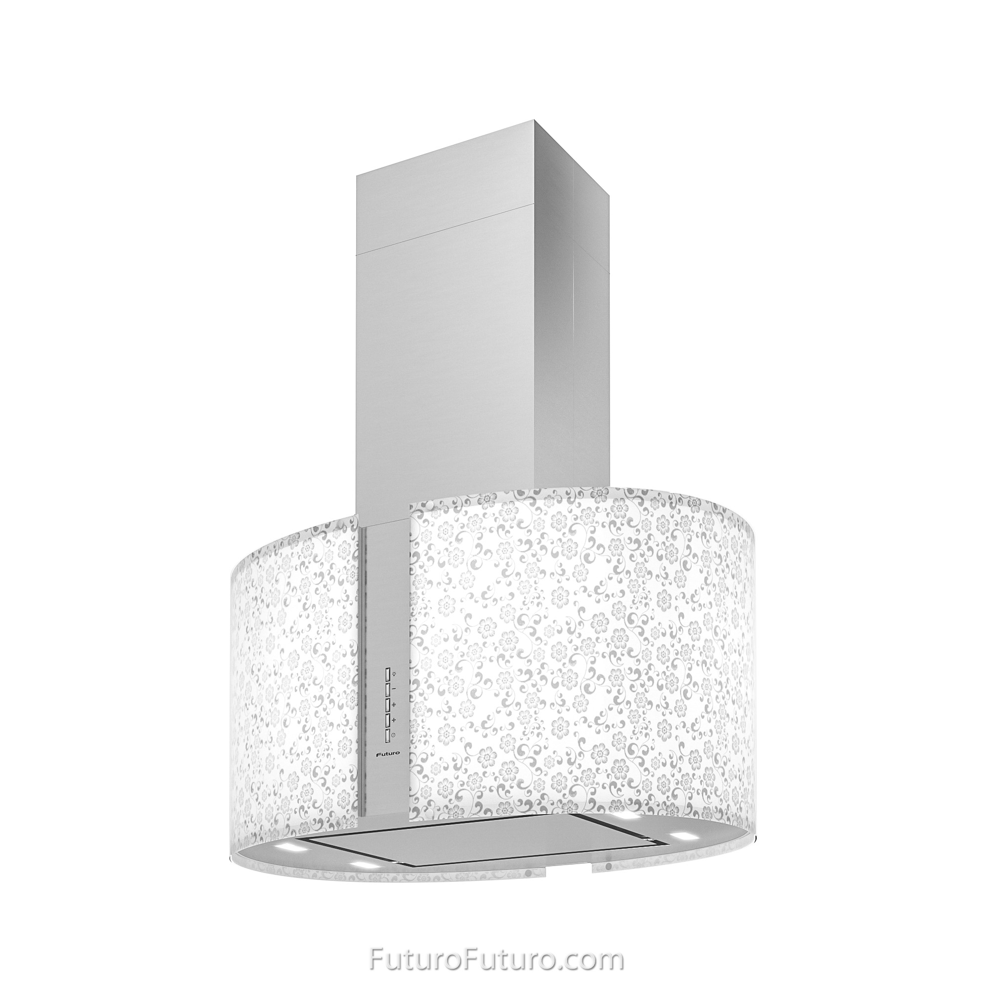 27″ Murano Mayflower LED Island Range Hood IS27MURMAYFLOWERLED