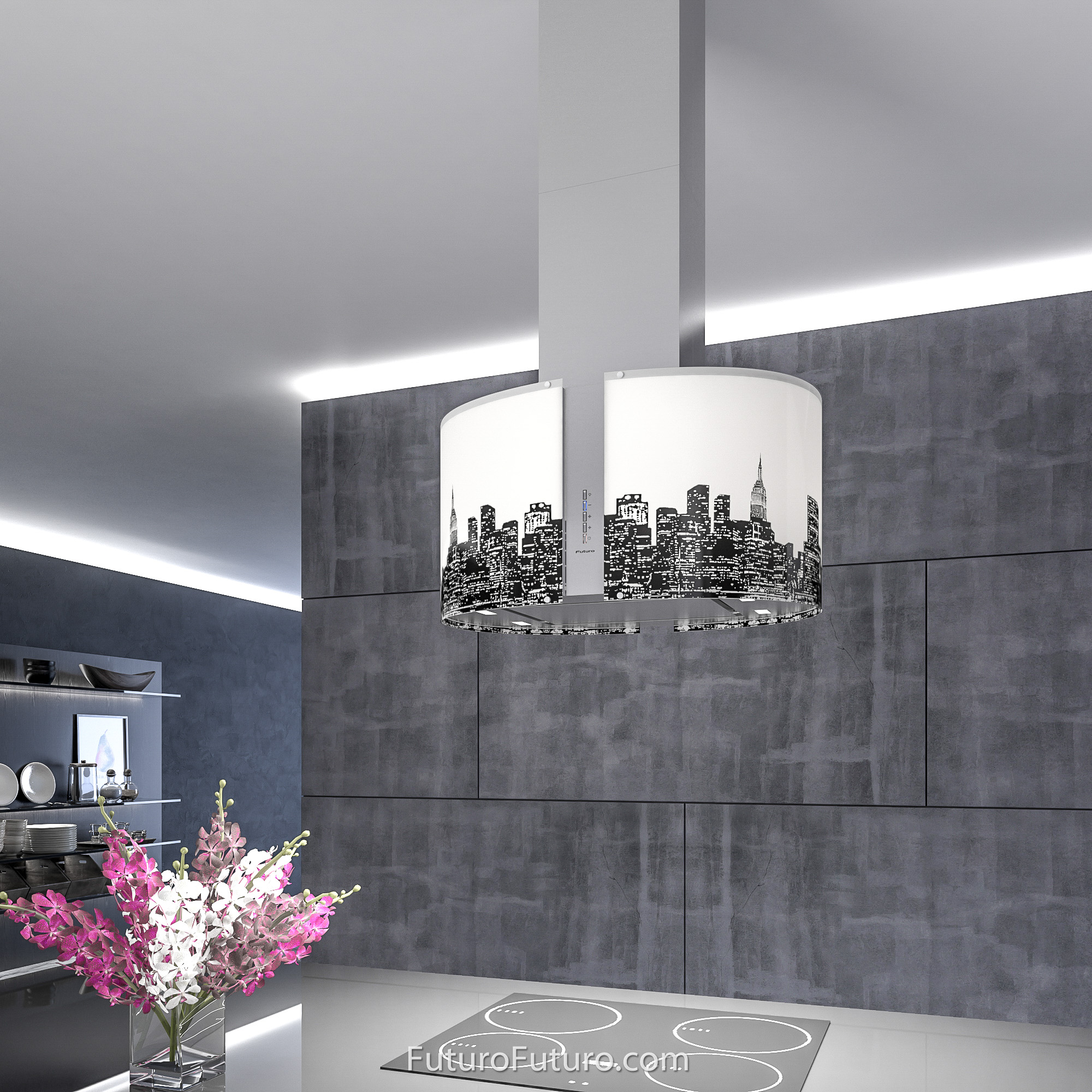 27″ Murano Metro LED Island Range Hood IS27MURMETROLED