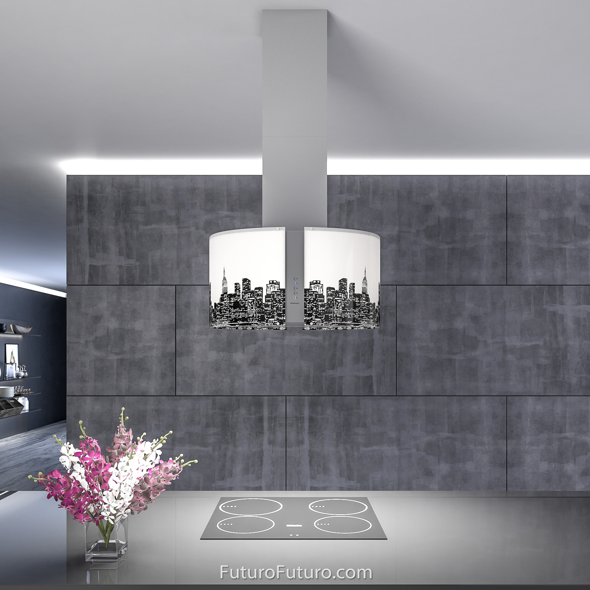 27″ Murano Metro LED Island Range Hood IS27MURMETROLED