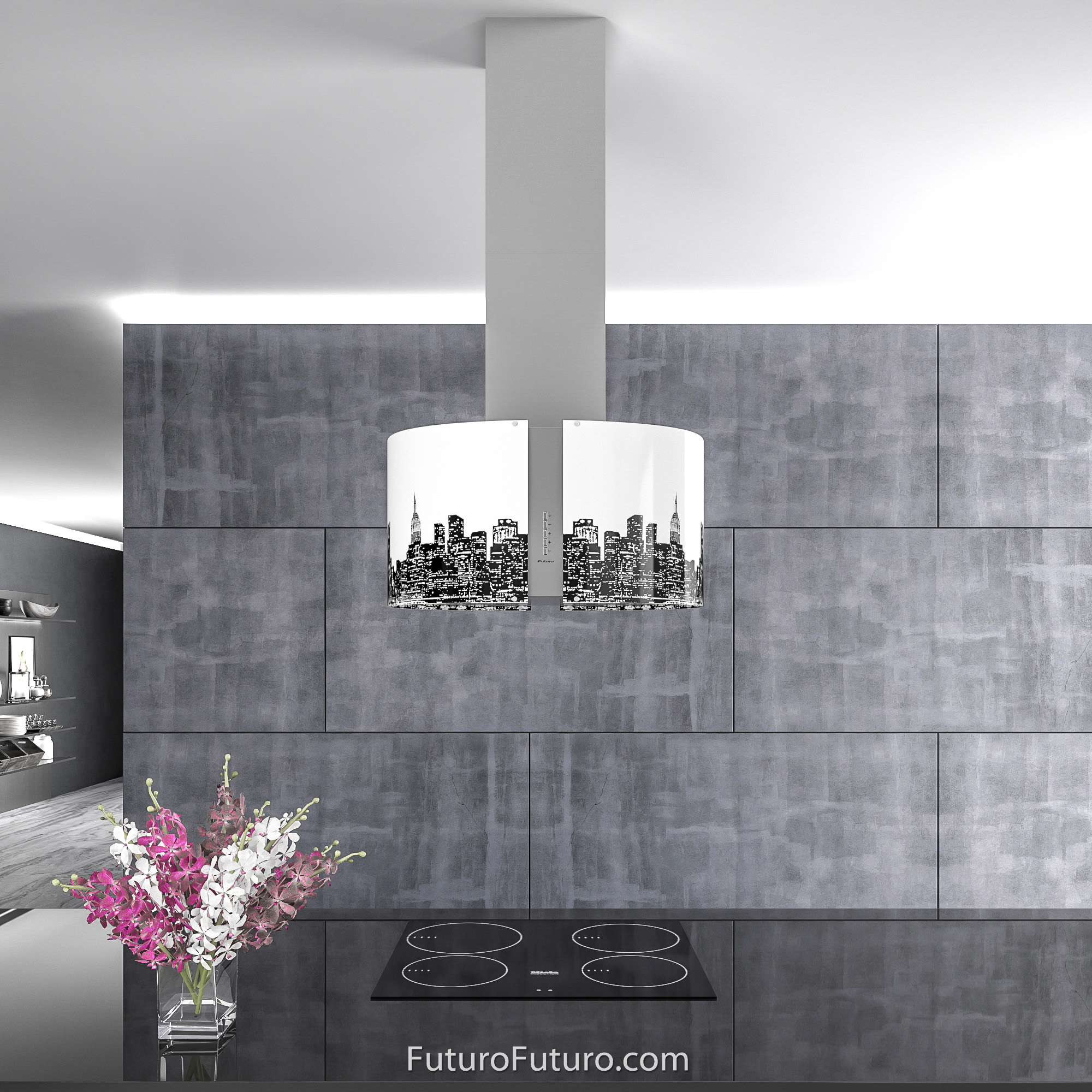 27″ Murano Metro LED Island Range Hood IS27MURMETROLED