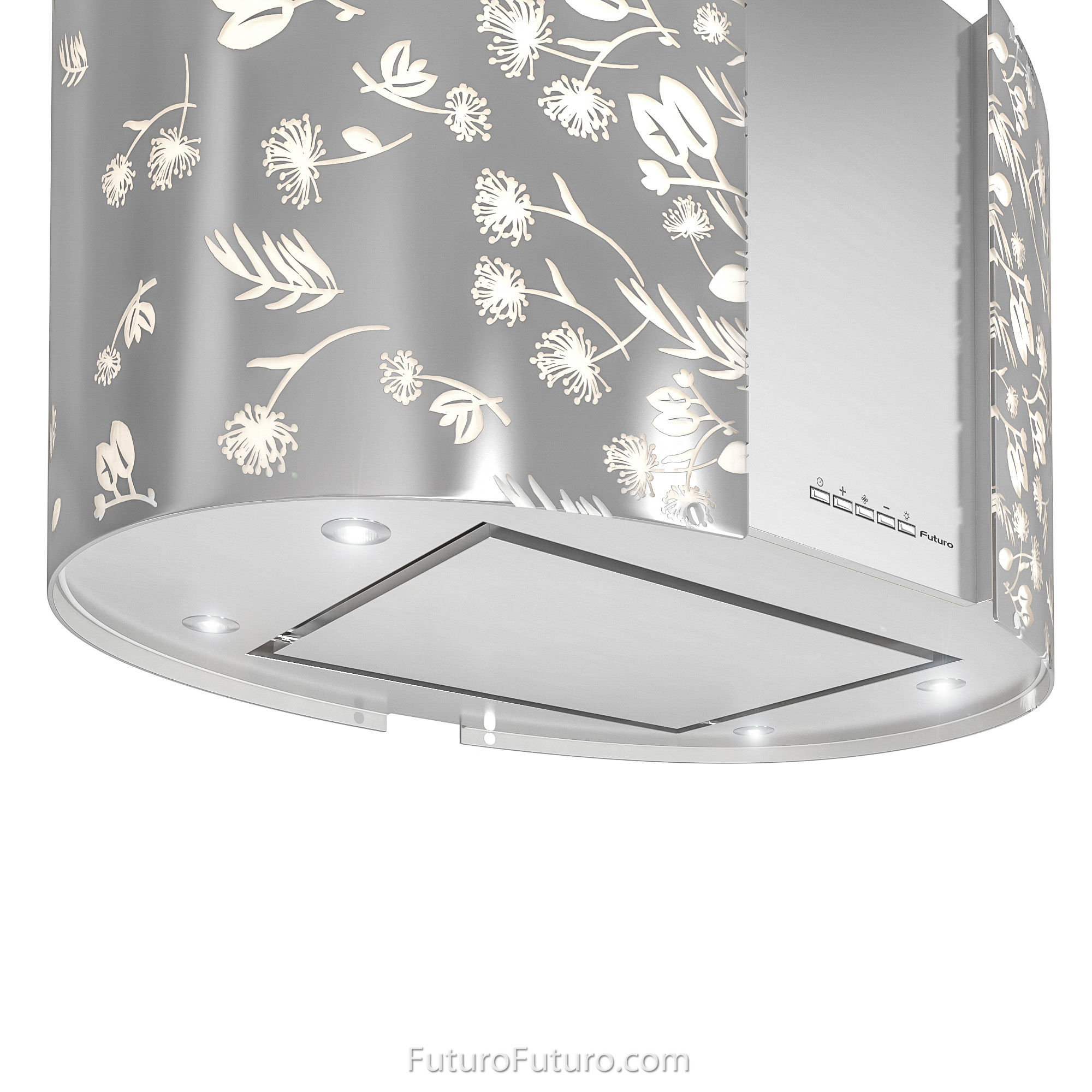 27″ Murano Moonlight LED Island Range Hood IS27MURMOONLIGHTLED