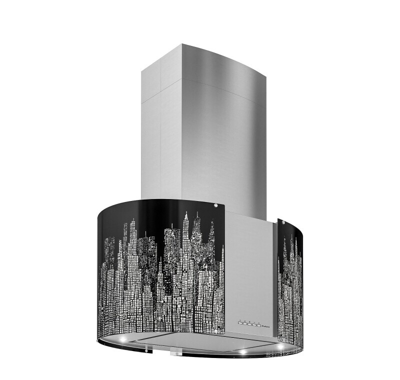 27″ Murano New York LED Island Range Hood IS27MURNEWYORKLED